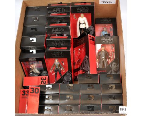 Hasbro Star Wars Black Series 6" figures x nine including Imperial Royal Guard, Imperial Death Trooper, First Order Flametroo