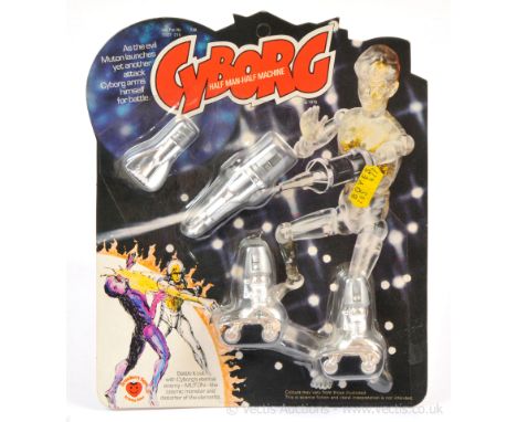 Strawberry Fayre vintage Cyborg figure accessory set 2, Mint, within Excellent sealed packaging.