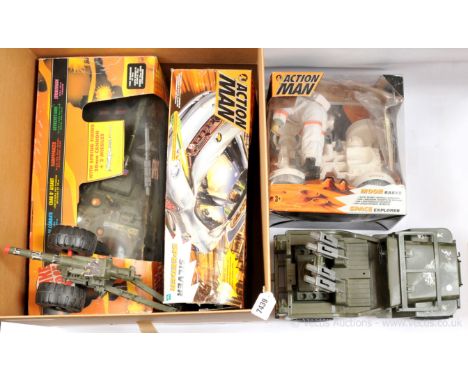 Hasbro modern issue Action Man Moon Raker Space Explorer figure and vehicle set, Good, incomplete, within Good opened packagi