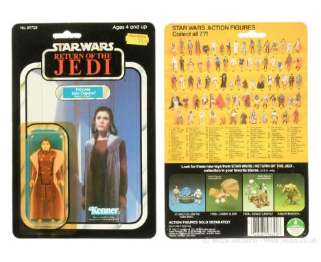Kenner Star Wars Return of the Jedi vintage Princess Leia Bespin 3 3/4" figure, Mint, within Excellent (yellowed) bubble, upo