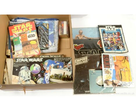 Quantity of Star Wars vintage collectables including Parker Adventures of R2-D2 game, Palitoy Escape from Death Star game, Le