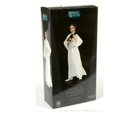 Sideshow Star Wars Princess Leia 1:6th scale figure, Excellent to Near Mint complete, within Excellent opened packaging.