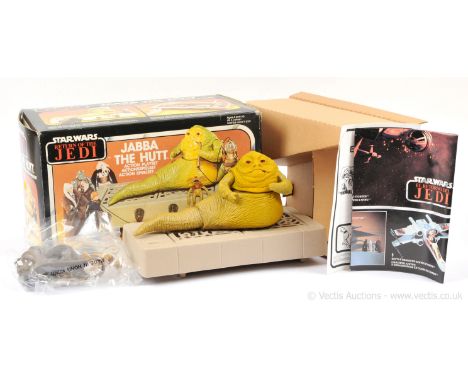 Palitoy Star Wars vintage Return of the Jedi Jabba The Hutt Play-set, Mint UNUSED complete, within Good Plus opened box.