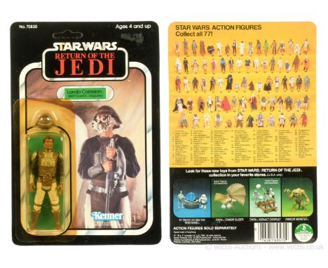 Kenner Star Wars Return of the Jedi vintage Lando Calrissian Skiff Guard 3 3/4" figure, Mint, within Excellent (yellowed) bub