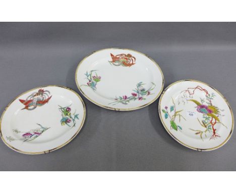 Royal Worcester table wares to include two graduated serving dishes and a matching plate (3) 