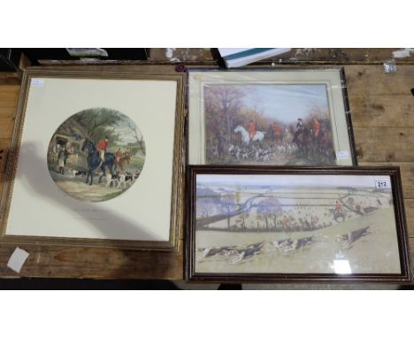 Framed prints of Hunting scenes (3)