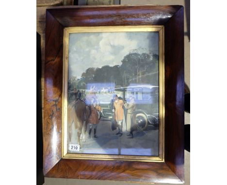 Framed picture of 1930 Hunting scene