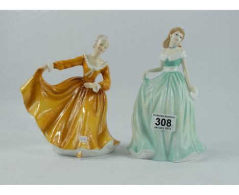 Royal Doulton lady figures Charlotte HN4303 and Kirsty HN2381 (2)