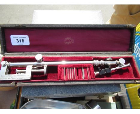 C20th Chambre Claire Universelle Bervile chrome Camera Lucida in original fitted case 