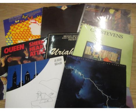 Collection of various LP's including Jimi Hendrix, Focus, David Bowie, Queen, Kat Stevens, Jo Jackson, Emerson Lake &amp; Pal
