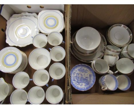 Roslyn china tea service and two other part tea services (2 boxes) 
