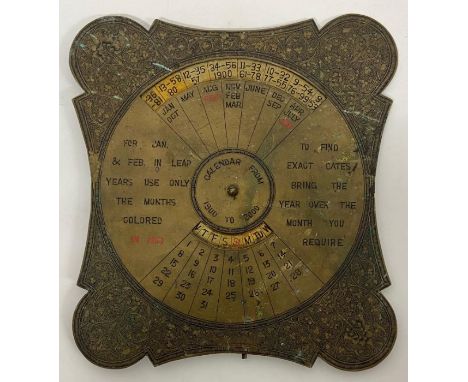 An Indian vintage desk calendar 