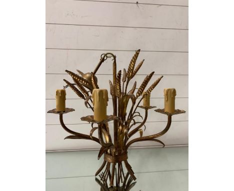 A gilt wheat sheaf light 