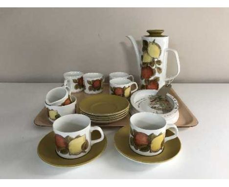 Fifteen pieces of J & G Meakin studio tea china, a Shelly baby plate "Little Red Riding Hood" 