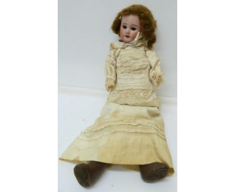 A French SFBJ bisque-head child doll, with brown sleeping eyes, 60, 3/0, height 41cm
