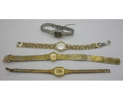 Four lady's Rotary wristwatches