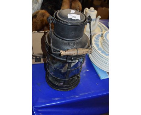 A hanging candle lantern
