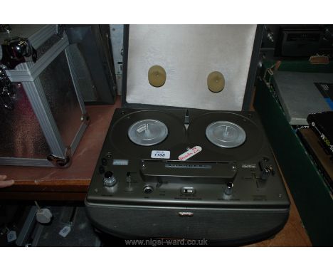 A Tandberg Series 15 two track Reel to Reel Tape Recorder with internal, external ov both speaker system.
