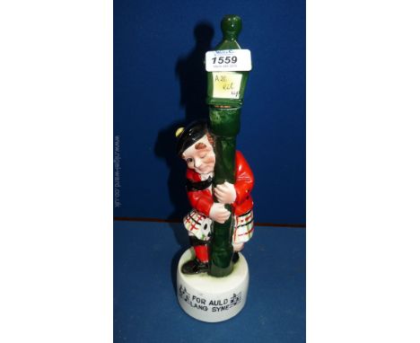 A vintage Scotsman auld lang syne Musical Decanter