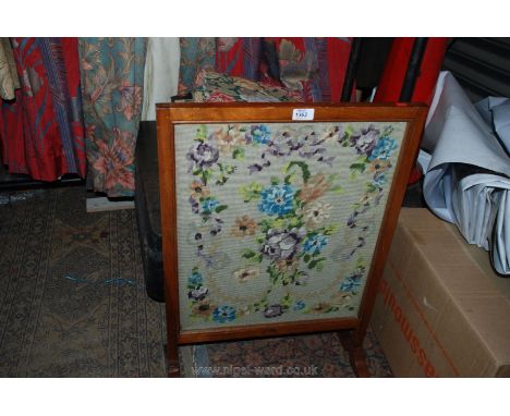 A floral tapestry Fire Screen