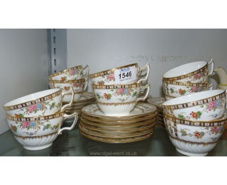 Twelve Wedgwood cups, saucers and sweet plates (one tea cup cracked)