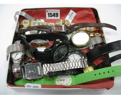 A Small Selection of Ladies and Gent's Wristwatches,m including Casio, Next, Accurist, Lorus etc, and a pandant watch.