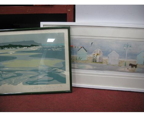 Kath Murray 'Compass Point' Ltd Edition Colour Print, 35 x 52cm, signed, John Gillo 'Salcombe' signed print, H.M. Cole print.