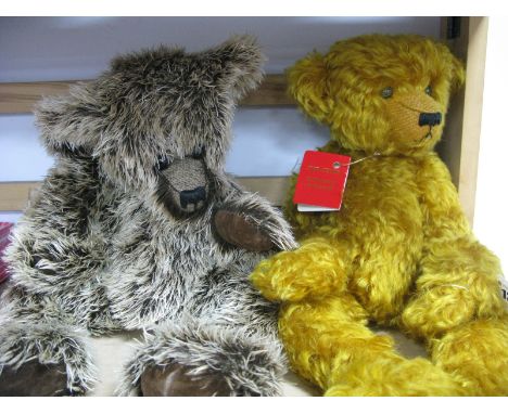 Two Modern JOinted Teddy Bears, including a J M R Bear, height 47cm and a Bele Bear, height 38cm. (2)