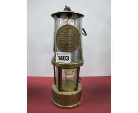 Eccles Protector Lamp and Lighting Co Miners Lamp.