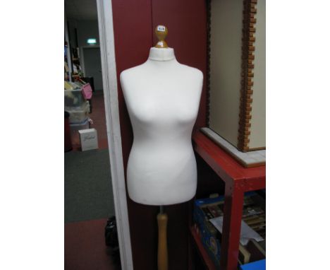 A Modern Dress Makers Style Mannequin, on tripod base.