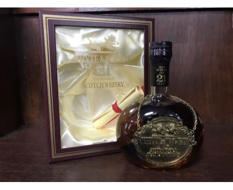 WHYTE &amp; MACKAY 21 YEAR OLD Blended Scotch Whisky 70cl, 43% volume, in box.