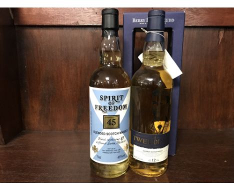 SPIRIT OF FREEDOM 45 Blended Scotch Whisky A blend of 45 different Scotch whiskies. 70cl, 45% volume. THE TWEEDDALE AGED 12 Y