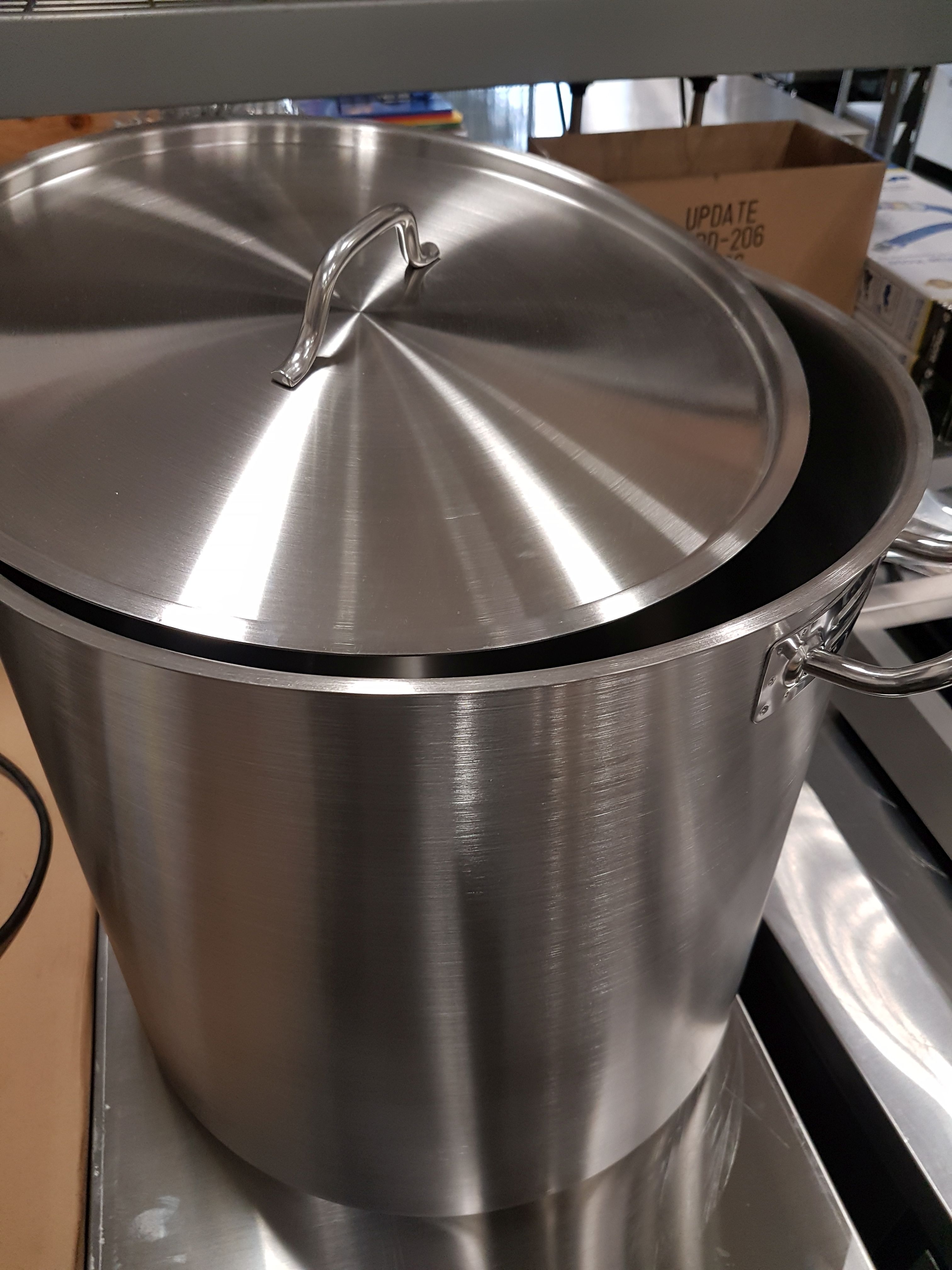 80qt Extra Heavy Duty Stainless Stock Pot induction capable Johnson