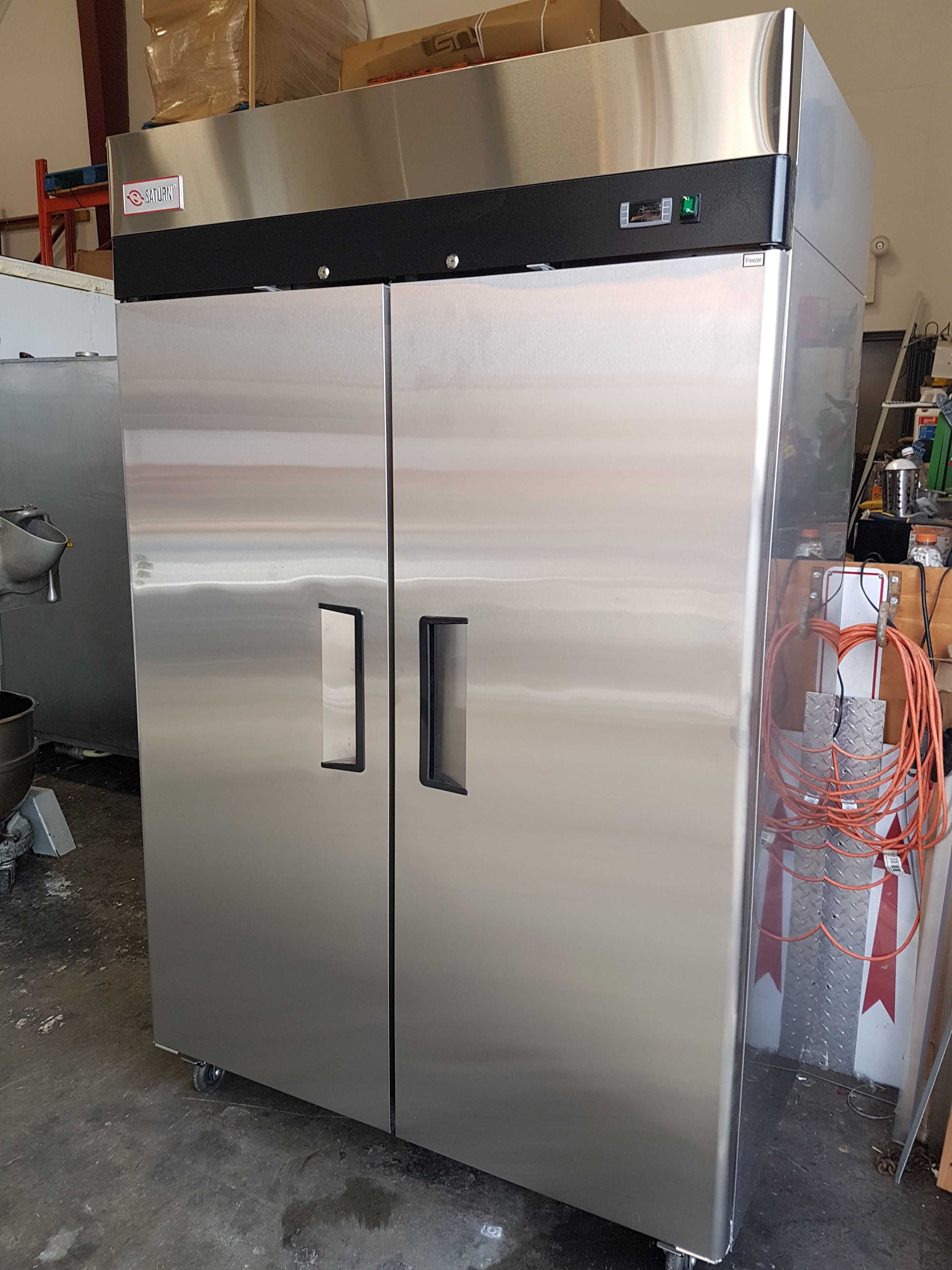 Saturn Stainless 2 Door Freezer Model FBTM49F New Top Mount