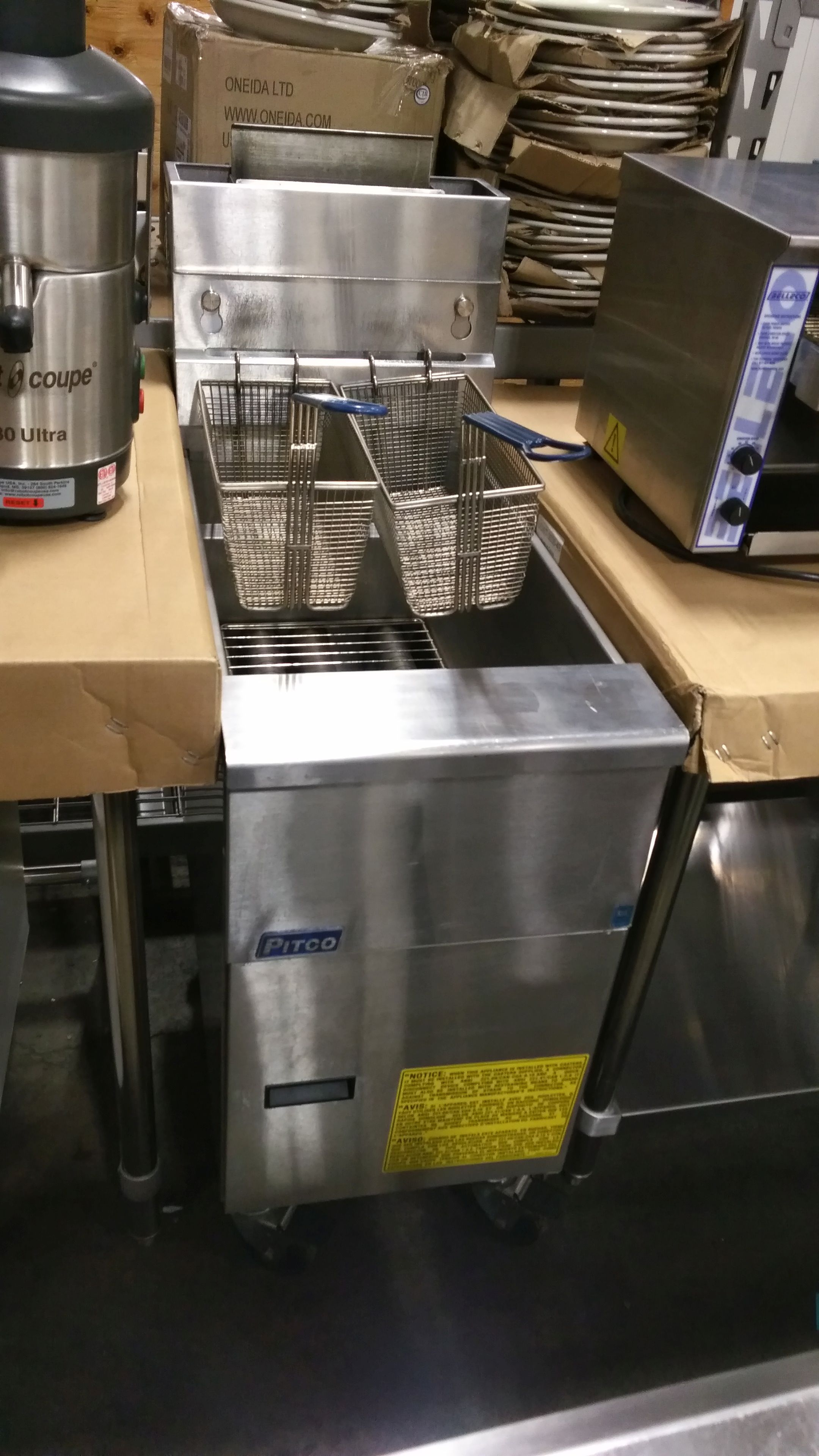 Pitco Deep Fryer HighEfficiency 70K BTU Model VF35 Used Tested Working