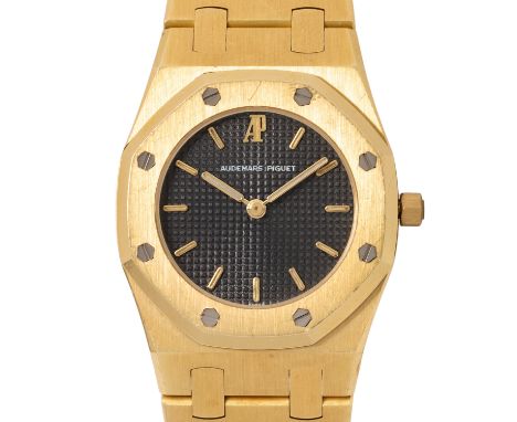 AUDEMARS Piguet "Royal Oak" Damenuhr, Ref. 6007BA. AP Service 2024. Gelbgold 18K, Gehäusenummer 1737. Quartz-Werk Kal. 2508 (