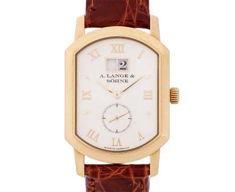 A. LANGE & SÖHNE "Grand Arkade" Herrenuhr, Ref. 106.021. Full Set 2007. Gelbgold 18K, Gehäusenummer 146251. Handaufzug-Werk K
