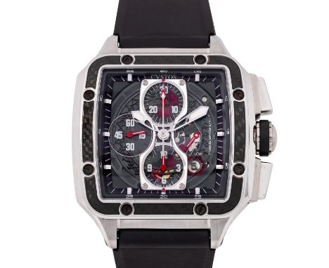 CVSTOS Evosquare-45 "Cvstos for Grand Prix" Limited Edition Chronograph. Full Set 2013. Edelstahl/Carbon/Titan. Automatic-Wer