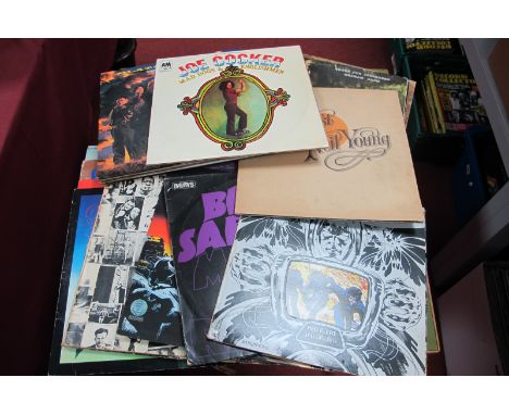 Rock Interest L.P.'s, to include, Thin Lizzy - Jailbreak gatefold die-cut sleeve, Vertigo label, Nightlife and Black  Rose, R