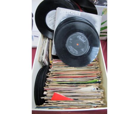 7" Singles From the 1960's to 1980's, including Jimi Hendrix - six singles pack (Polydor 2608001) and titles by Johnny Kidd, 