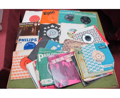 45" Singles, to include The Rolling Stones - Bye Bye Johnny EP DFE 8560, The Beatles - Ticket To Ride, I Feel Fine, From Me T