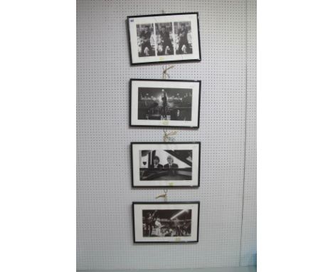 Four Modern Framed Prints Taken From Original Rolling Stones Photographs 1965, all graphite signed by Danish Photographer Ben