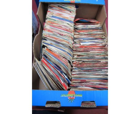 7" Singles, 1960's interest, a large collection in one box, worthy of closer examination, artists include The Rolling Stones,