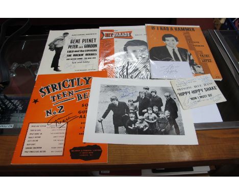Signatures (Unverified), including Swinging Blue Jeans, Gene Pitney, Lulu,Peter &amp; Gordon, Brian Poole, Trini Lopez and ma