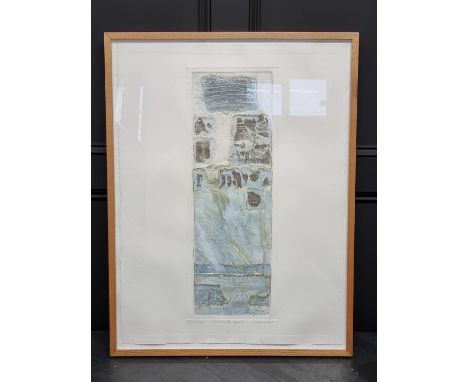 Brenda Hartill, 'Variations VII Granite', signed and dated '91, titled and numbered 17/100, embossed print, pl.63 x 23.