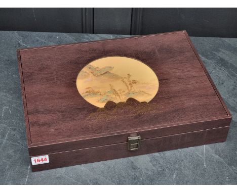 A cased Chinese calligraphy set,&nbsp;39cm wide. All proceeds to the Aldingbourne Trust - supporting adults with learning dif