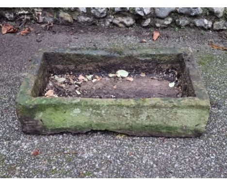 An old sandstone trough,&nbsp;69 x 39cm.