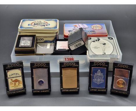 Seventeen Zippo lighters,&nbsp;each boxed.