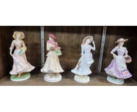 A set of Royal Worcester 'Four Seasons' figures. 