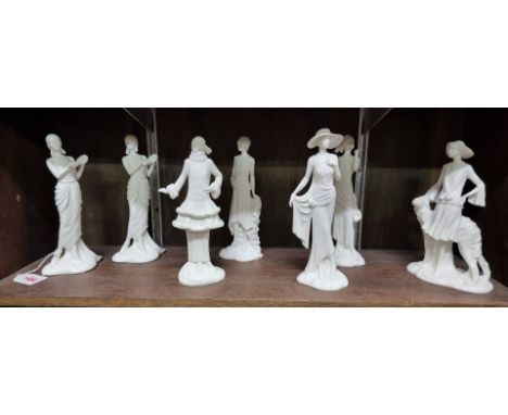 A set of six Royal Worcester '1920s Vogue Collection' figures,&nbsp;(repairs to two).